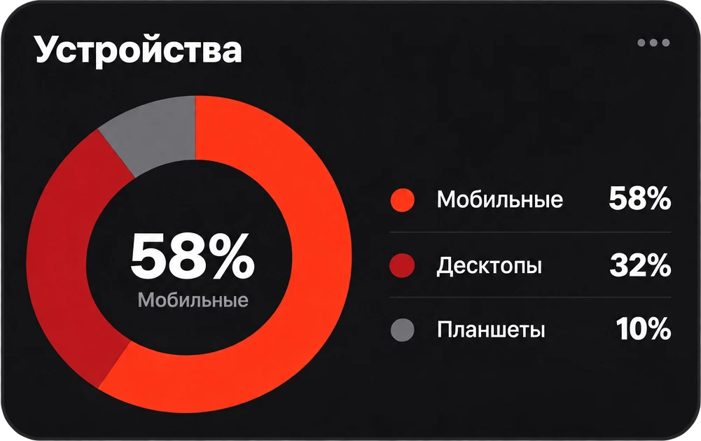 Виджет: распределение по устройствам